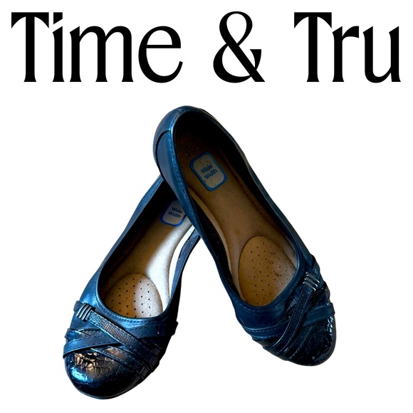 9W Time & Tru ballet flats - Picture 1 of 9